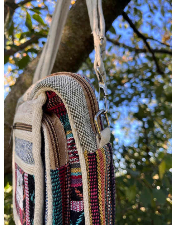 Ethno kabelka z konope - farebná